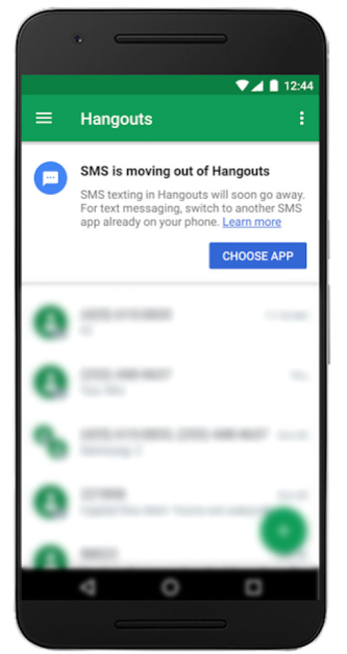 send sms from hangouts